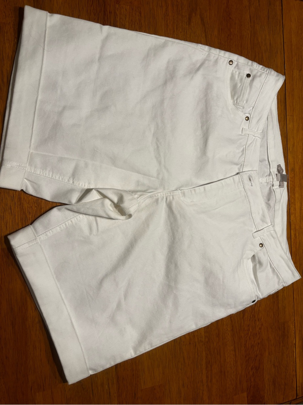 Woman Within White Cotton Shorts NEW without Tags